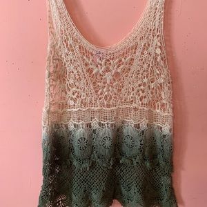 Ombré Lace tank top